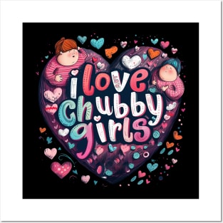 i love chubby girls Posters and Art